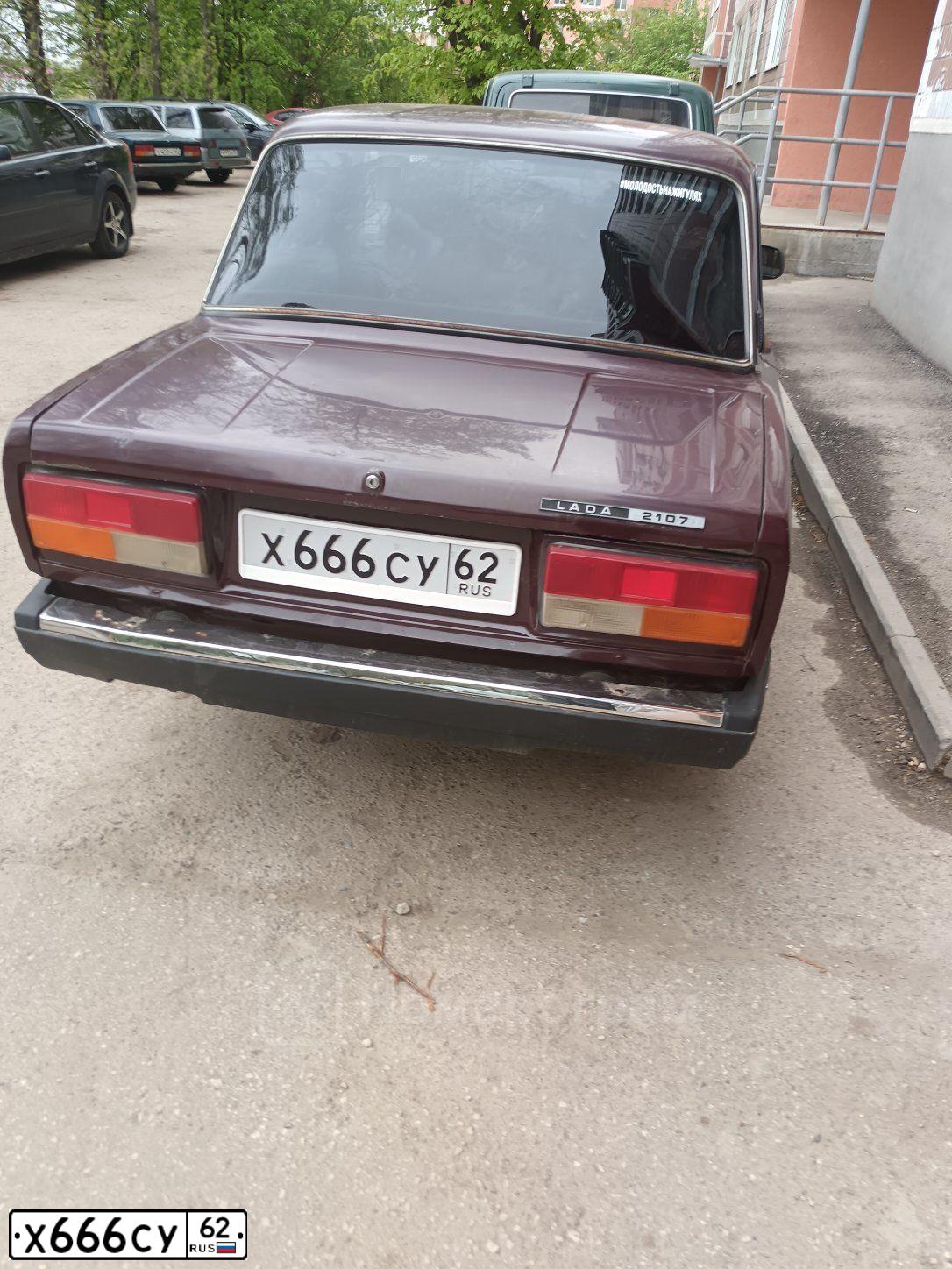 Фото автомобиля LADA 2172 PRIORA, 2012 — госномер Х666СУ62. Цвет: СВЕТЛО-СЕРЕБРИСТЫЙ  МЕТАЛЛИК
