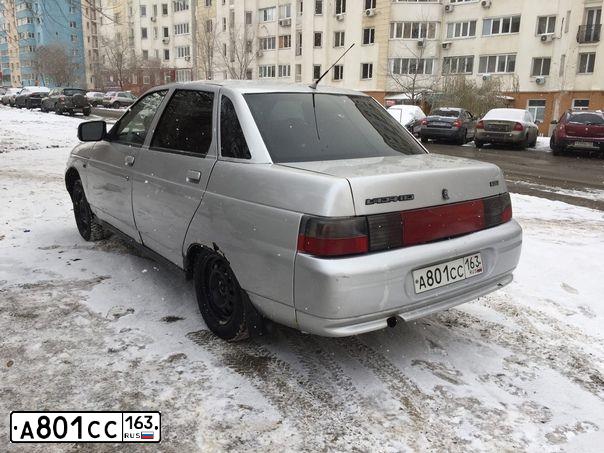 Фото автомобиля LADA 2110 LADA, 2003 — госномер А801СС163. Цвет: СВЕТЛО-СЕРЕБРИСТЫЙ  МЕТАЛЛИК