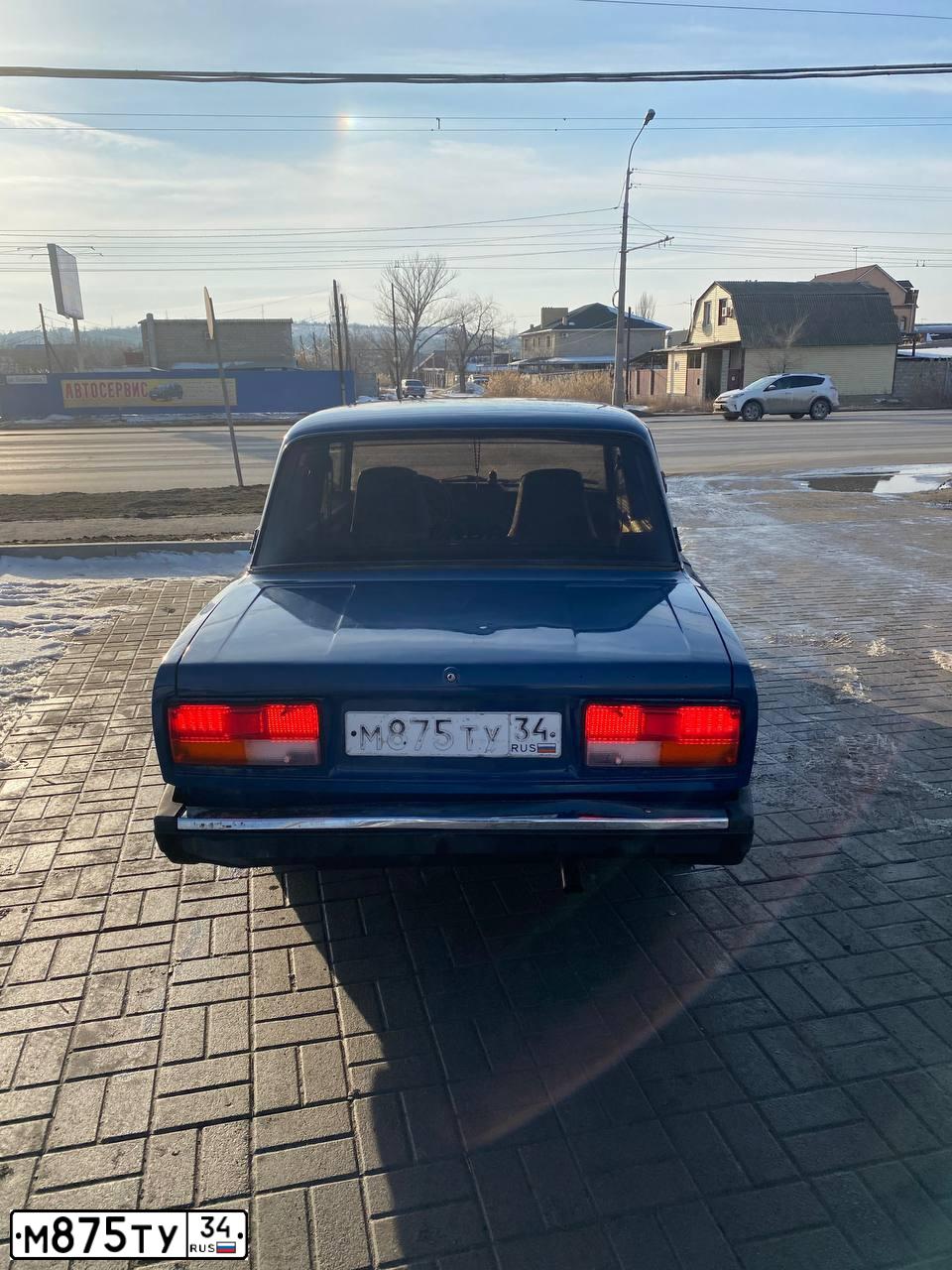 Фото автомобиля LADA 2107, 2008 — госномер М875ТУ34. Цвет: СИНЕ ЗЕЛЕНЫЙ