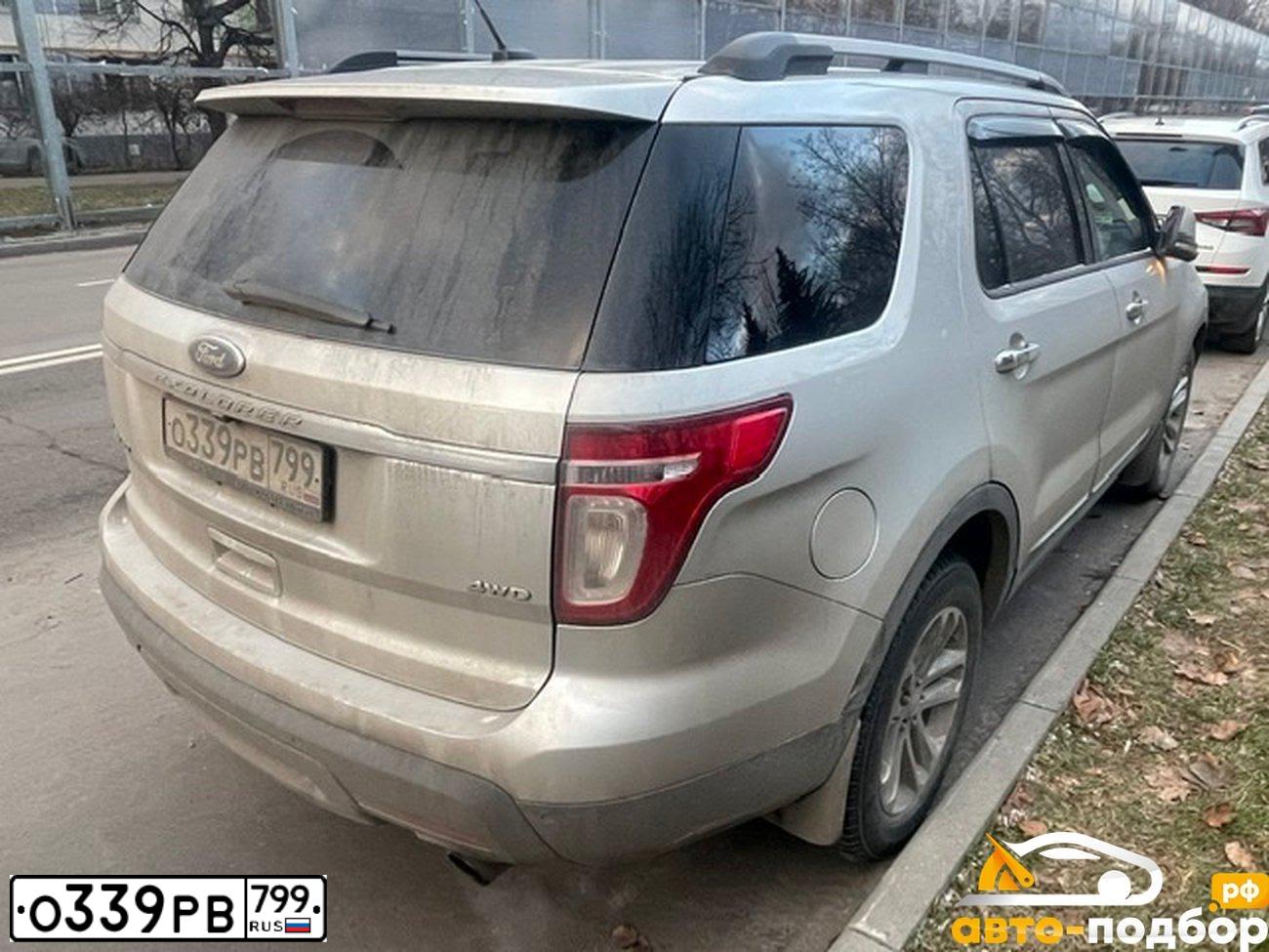 Фото автомобиля FORD EXPLORER, 2013 — госномер М055КХ146. Цвет: Серебристый