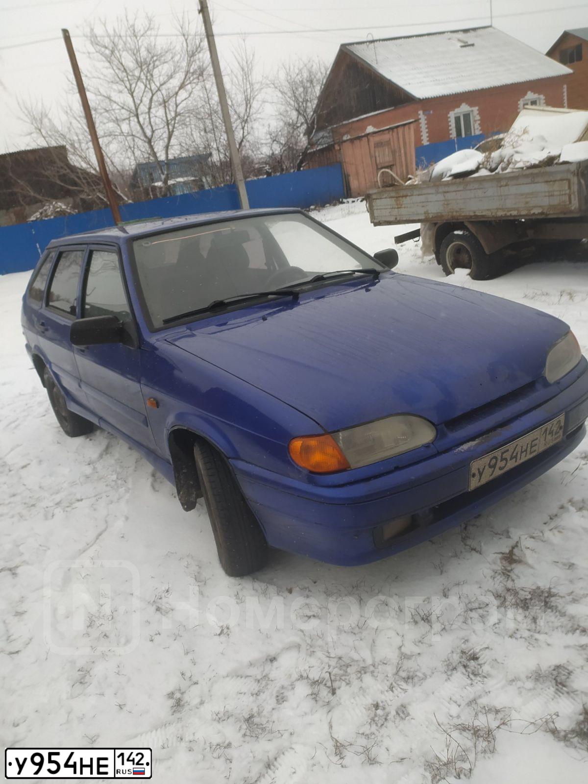Фото автомобиля LADA 2114 SAMARA, 2011 — госномер У954НЕ142. Цвет: синий