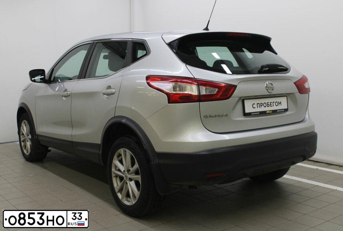 Фото автомобиля NISSAN QASHQAI, 2016 — госномер Р301ТХ33. Цвет: Серебристый