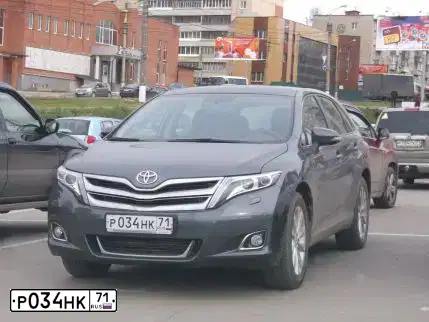 Фото автомобиля TOYOTA VENZA, 2013 — госномер Р034НК71. Цвет: СЕРЫЙ