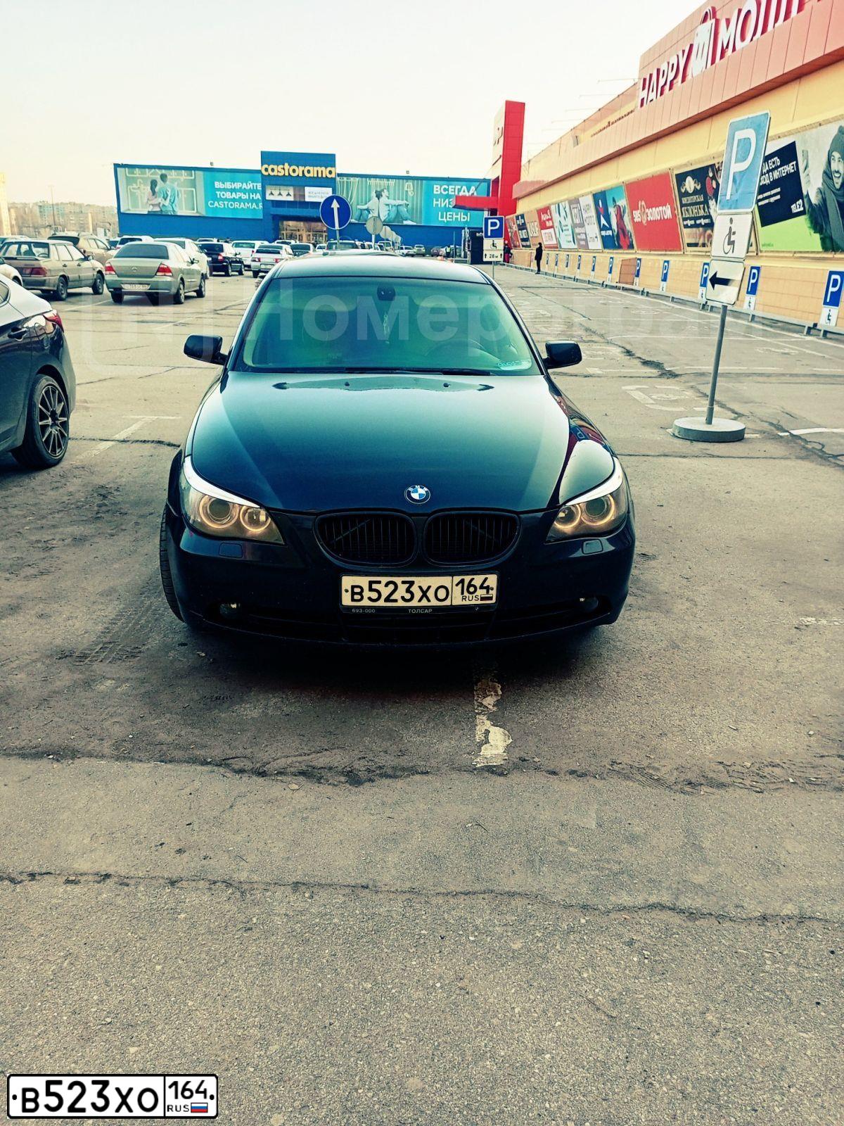 Фото автомобиля BMW SERIE 5, 2006 — госномер В031АТ164. Цвет: ЧЕРНЫЙ