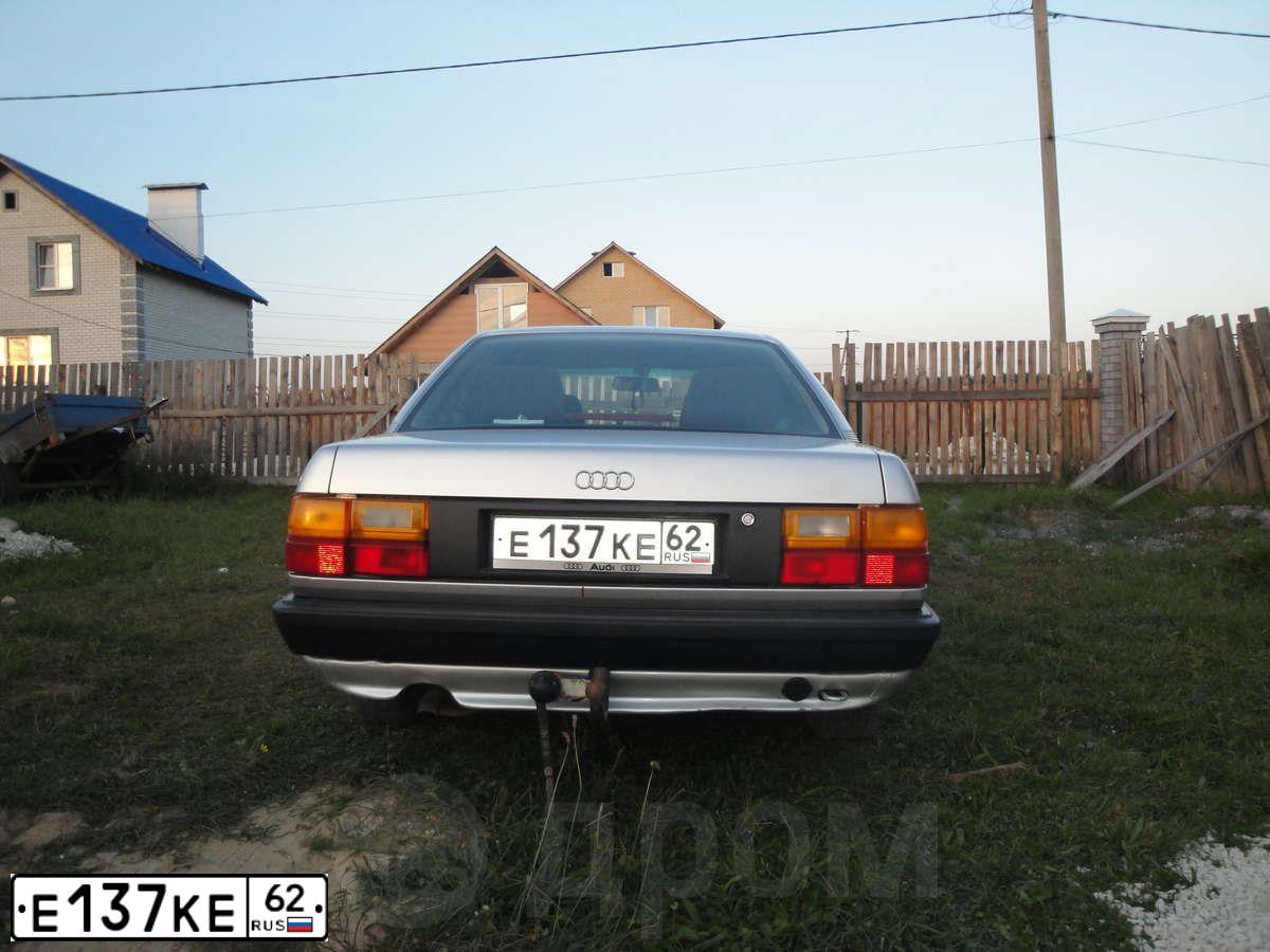 Фото автомобиля AUDI 100, 1986 — госномер В746ТЕ62. Цвет: СЕРЕБРИСТЫЙ