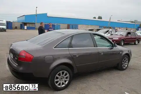 Фото автомобиля AUDI A6, 1998 — госномер К767РМ763. Цвет: Серый