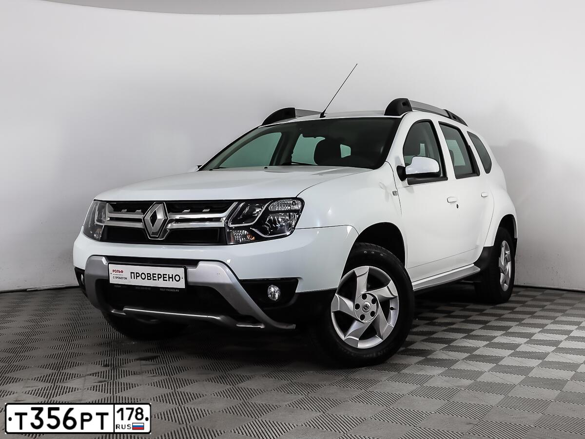 Фото автомобиля RENAULT DUSTER, 2016 — госномер Т356РТ178. Цвет: БЕЛЫЙ