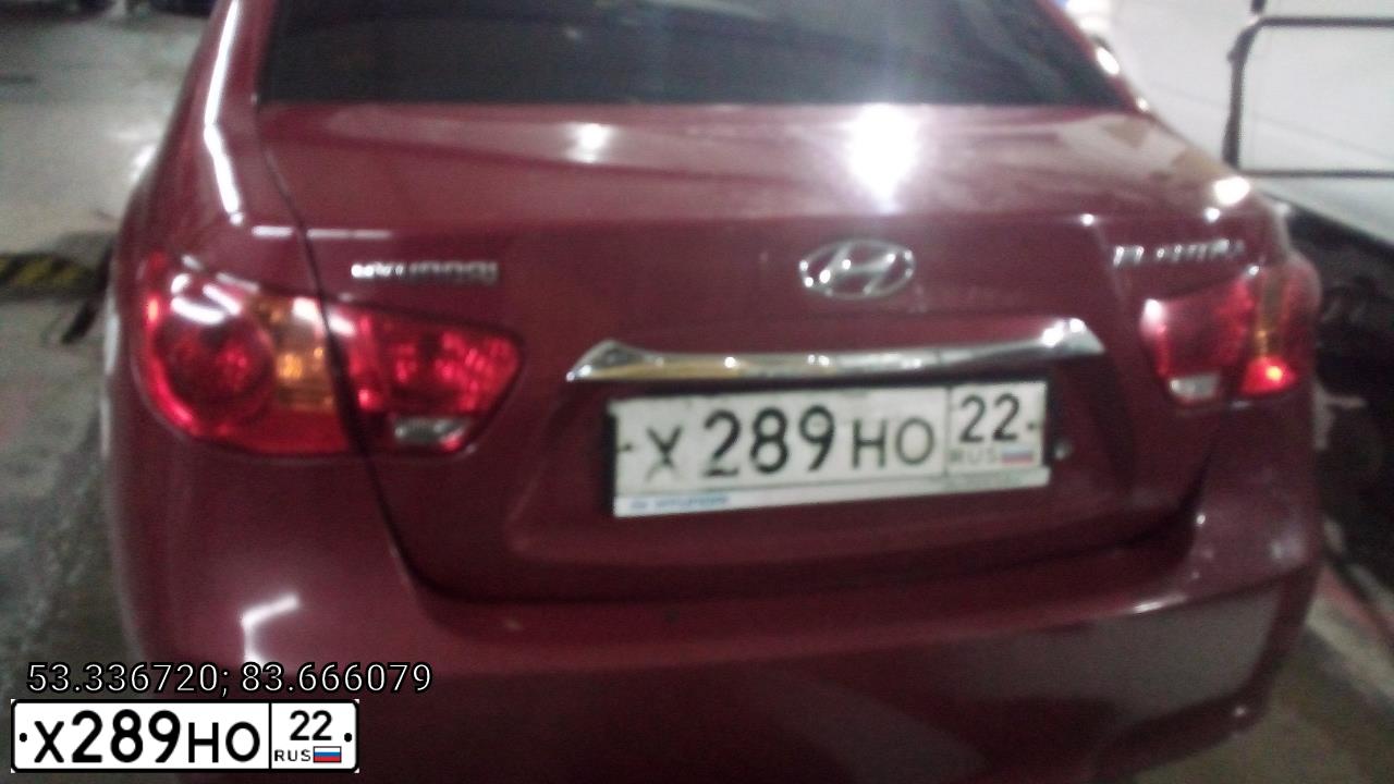 Фото автомобиля HYUNDAI ELANTRA, 2010 — госномер Е365АХ122