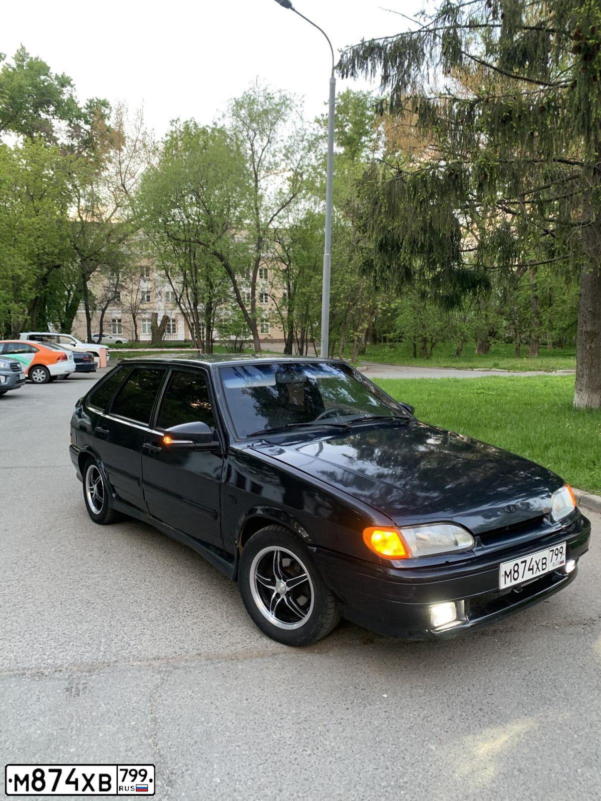 Фото автомобиля LADA 2114 SAMARA, 2009 — госномер М874ХВ799. Цвет: ГРАФИТОВЫЙ МЕТАЛЛИК