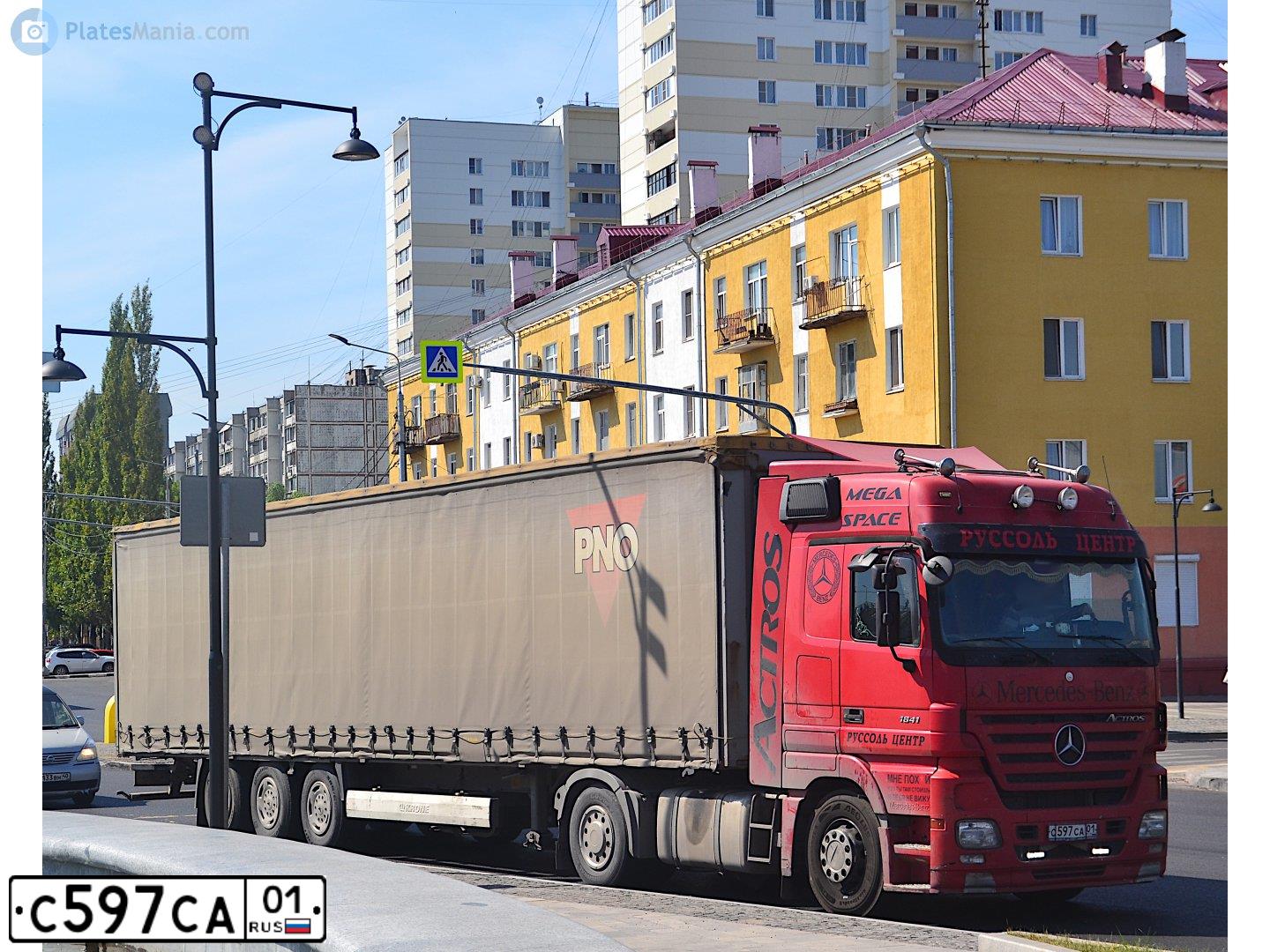 Фото автомобиля MERCEDES-BENZ 691400, 2012 — госномер Р964УО196. Цвет: Красный