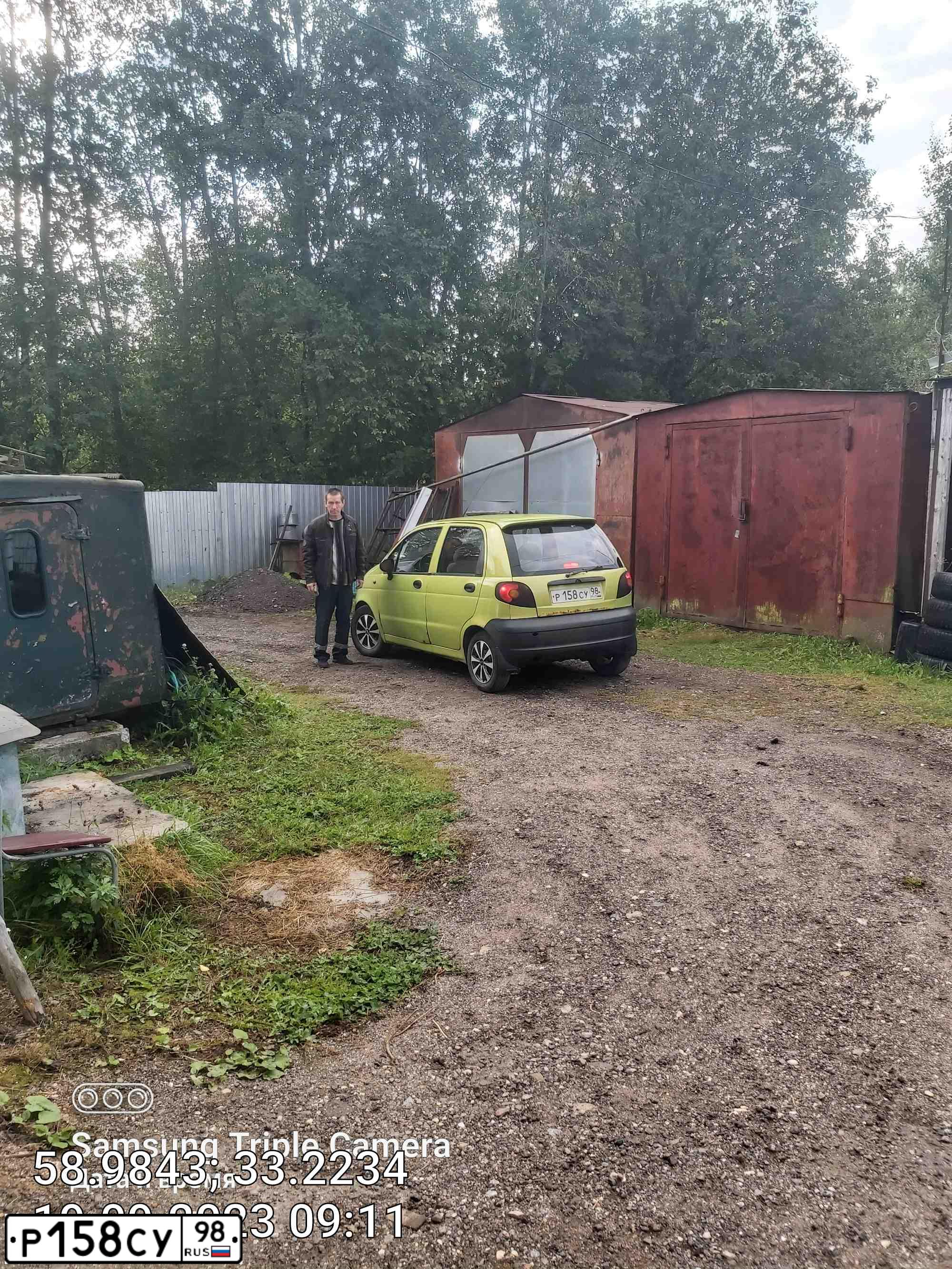 Фото автомобиля DAEWOO MATIZ, 2008 — госномер К181КЕ53. Цвет: ЛИМОННЫЙ
