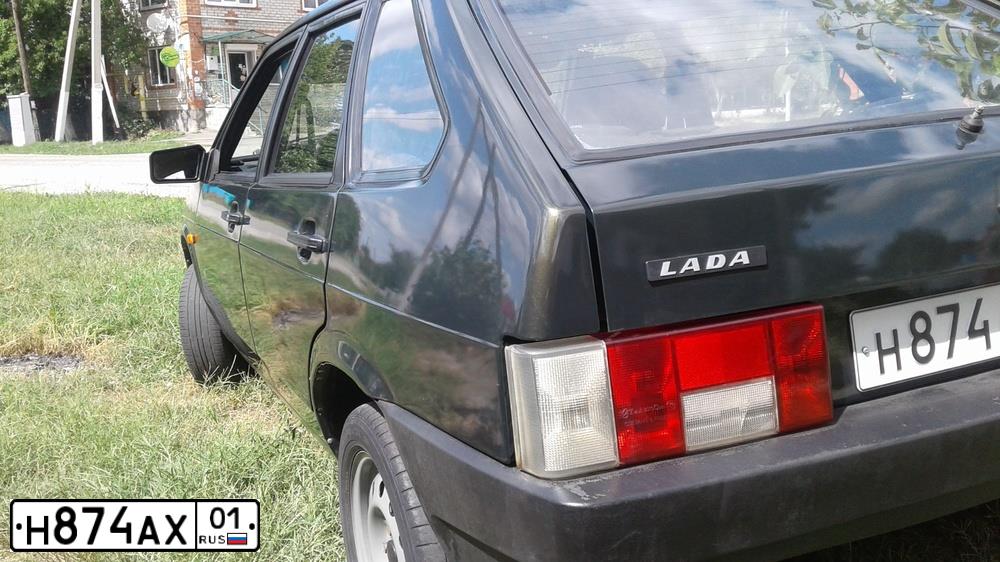 Фото автомобиля LADA 2109 SAMARA, 2004 — госномер Е216НУ93. Цвет: ЗОЛОТИСТО-ТЕМНО-ЗЕЛЕНЫЙ