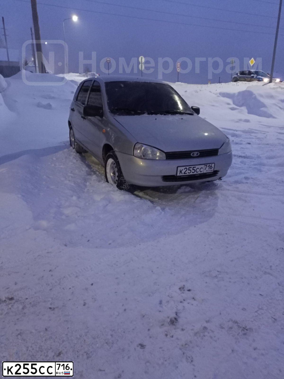 Фото автомобиля LADA 1119 KALINA, 2011 — госномер В090ОН716. Цвет: Серебристый