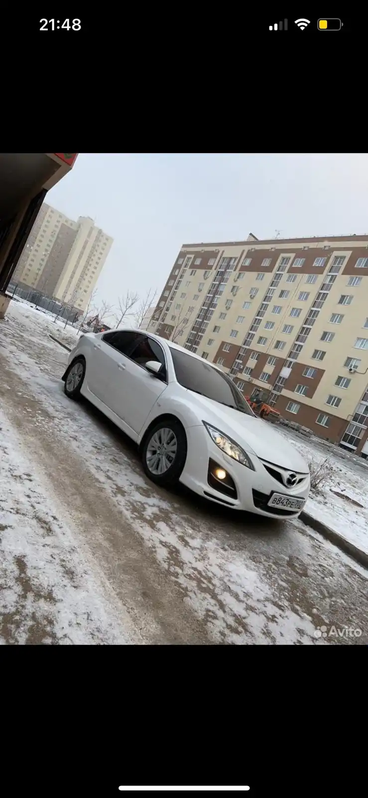 Фото автомобиля MAZDA 6, 2012 — госномер М448СК702. Цвет: Белый