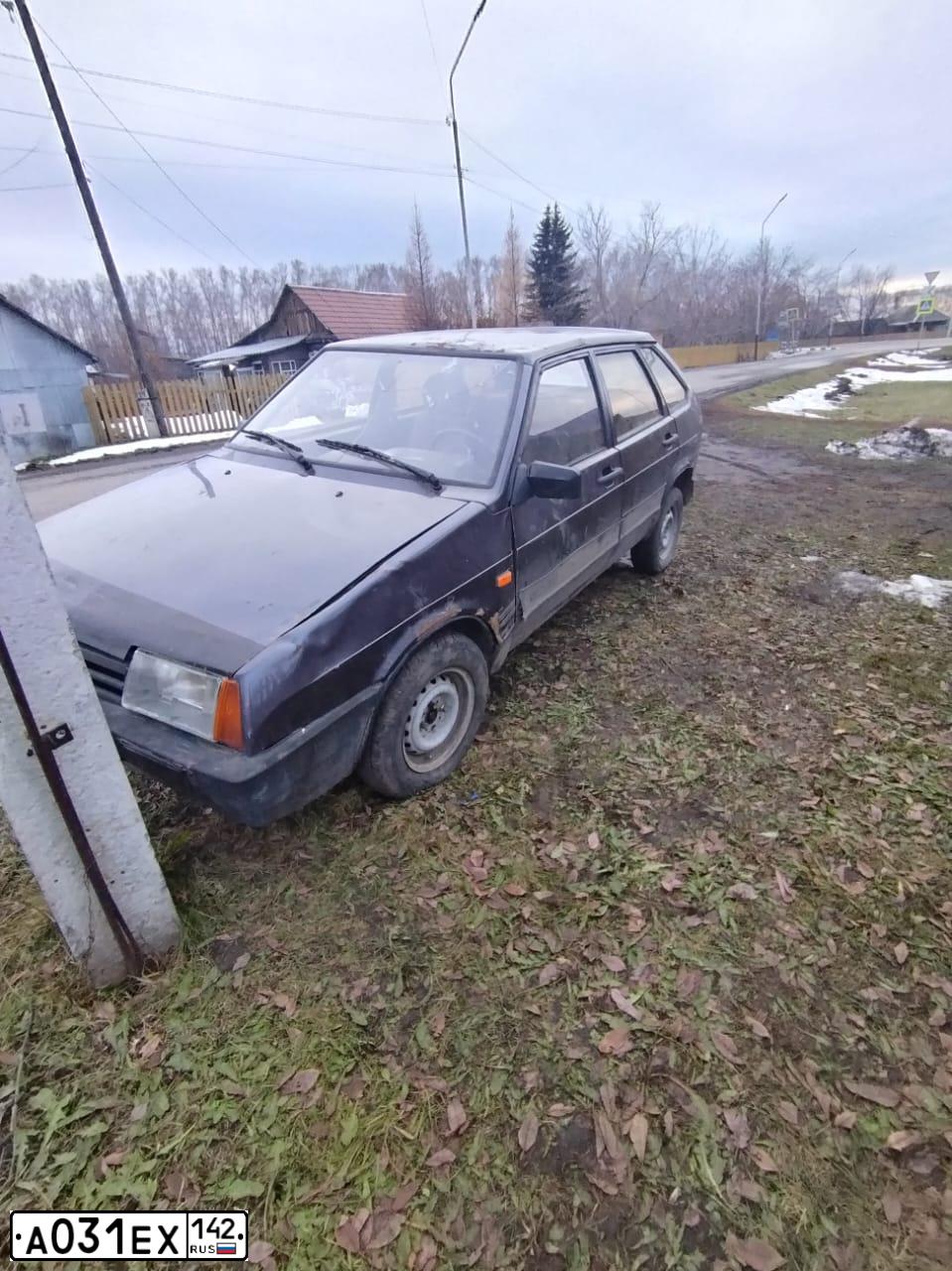Фото автомобиля LADA 2109 SAMARA, 1999 — госномер А031ЕХ142. Цвет: СЕРЕБРИСТО-ТЕМНО-ФИОЛЕТОВЫЙ