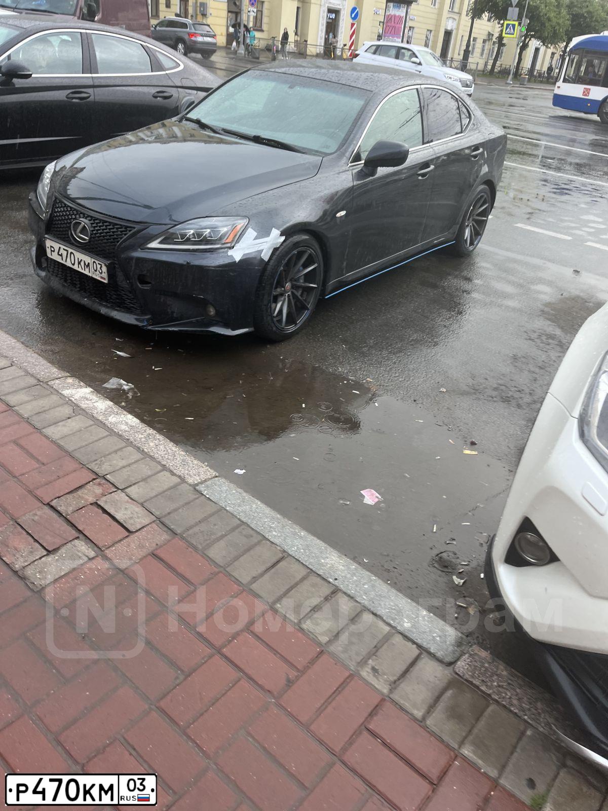 Фото автомобиля ЛЕКСУС IS250, 2006 — госномер Р470КМ03. Цвет: ТЕМНО-СЕРЫЙ