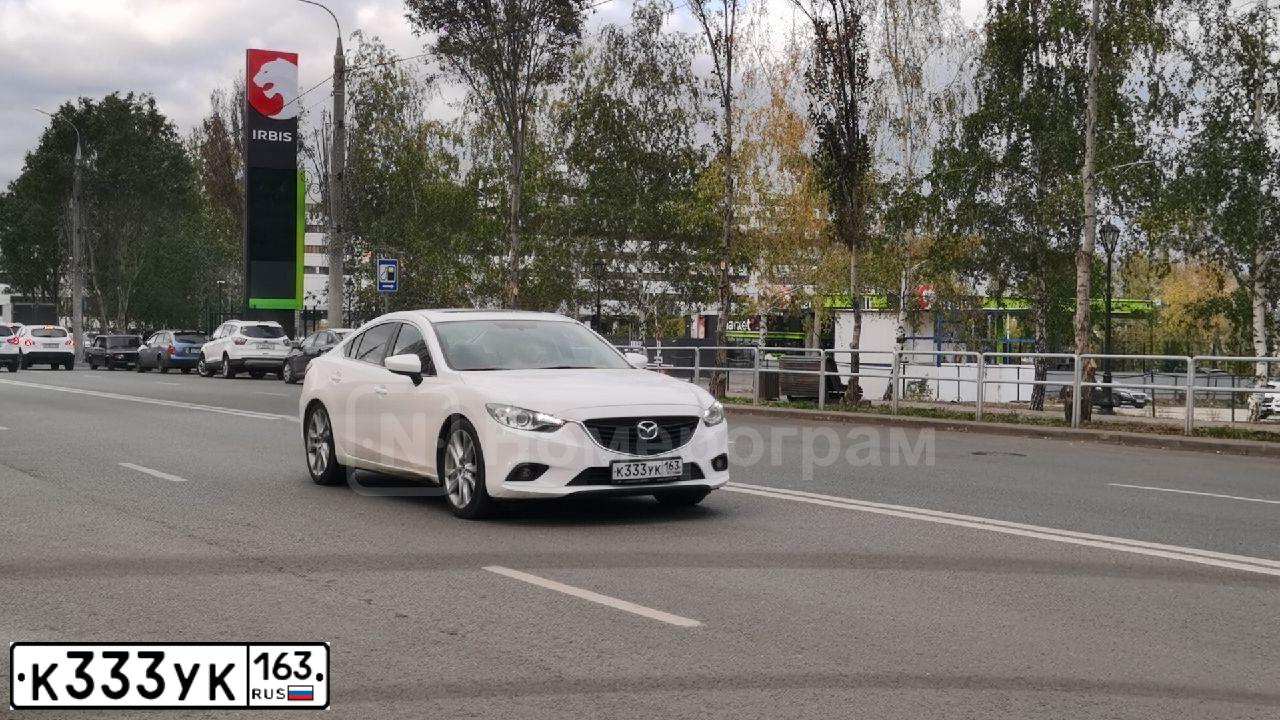 Фото автомобиля MAZDA 6, 2008 — госномер Р443ВР58. Цвет: ЧЕРНЫЙ