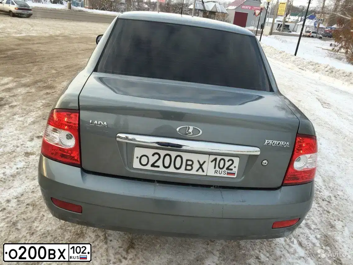 Фото автомобиля LADA 2170 PRIORA, 2012 — госномер О200ВХ102. Цвет: СРЕДНИЙ СЕРО-ЗЕЛЕНЫЙ МЕТ