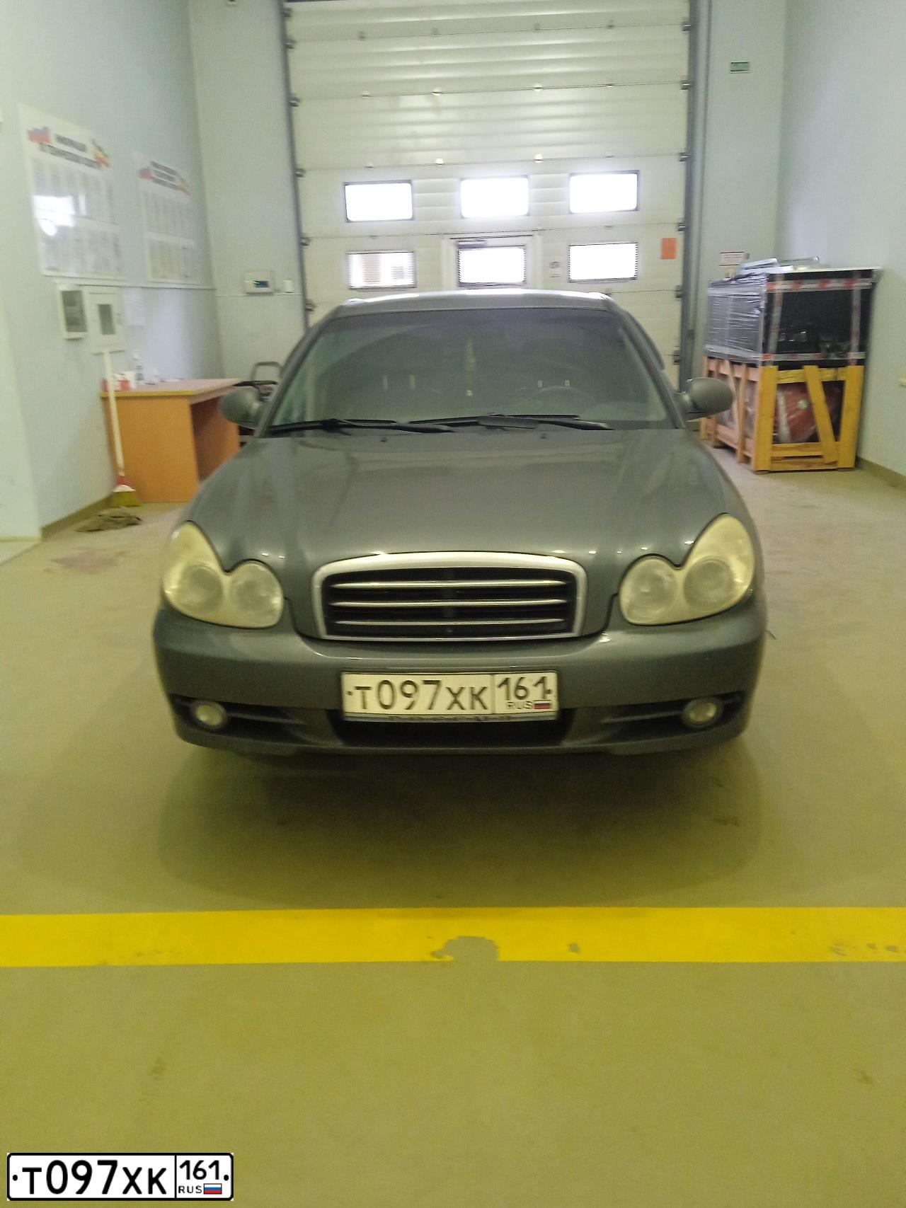Фото автомобиля TAGAZ SONATA, 2006 — госномер Т097ХК161. Цвет: Серый