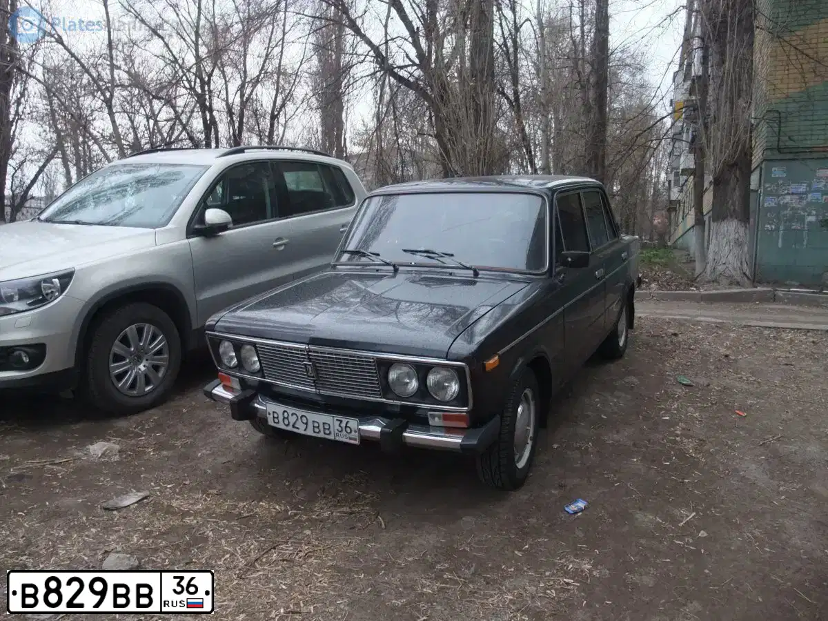 Фото автомобиля LADA 2106, 1996 — госномер В629ВВ36. Цвет: ЧЕРНЫЙ