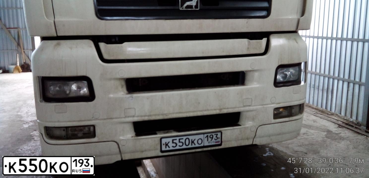 Фото автомобиля MAN TGA 19.XXX /4X2/, 2009 — госномер К550КО193. Цвет: Белый