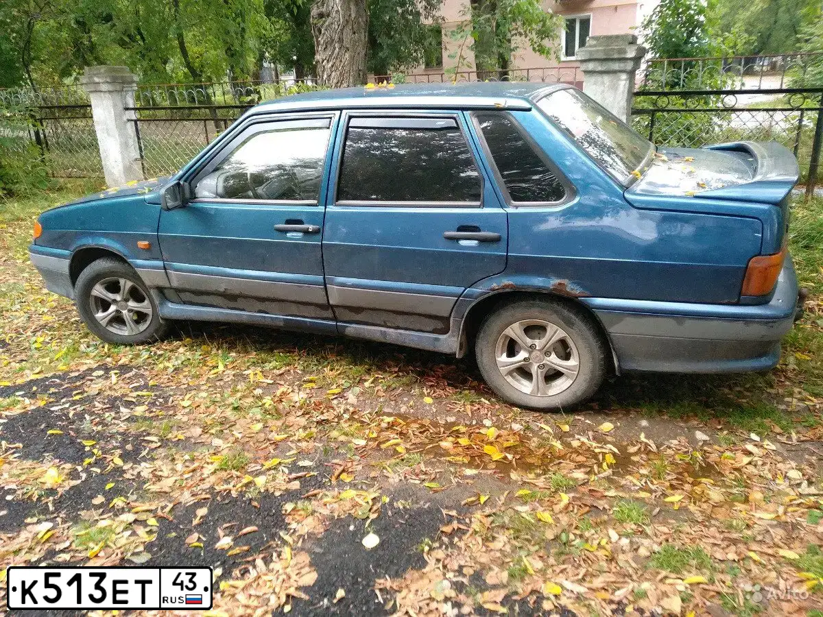 Фото автомобиля LADA 2115, 2005 — госномер С950СН43. Цвет: сине-зеленый