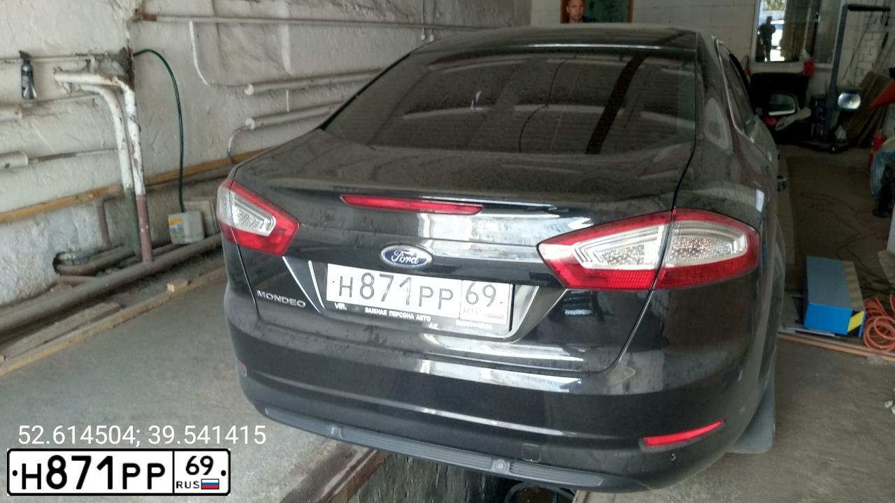 Фото автомобиля FORD MONDEO, 2012 — госномер Н871РР69. Цвет: ЧЕРНЫЙ