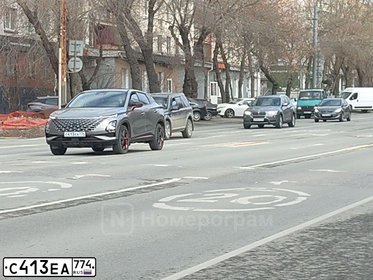 Фото автомобиля OMODA C5 Т34DРL4GL52Е336Т, 2023 — госномер С413ЕА774. Цвет: СЕРЫЙ