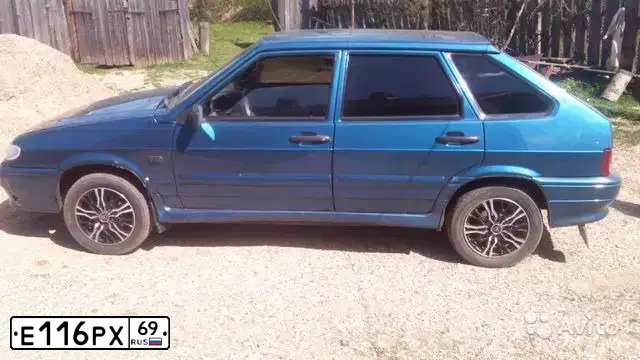 Фото автомобиля LADA 2114 SAMARA, 2005 — госномер А078НР69. Цвет: ФИОЛЕТОВЫЙ
