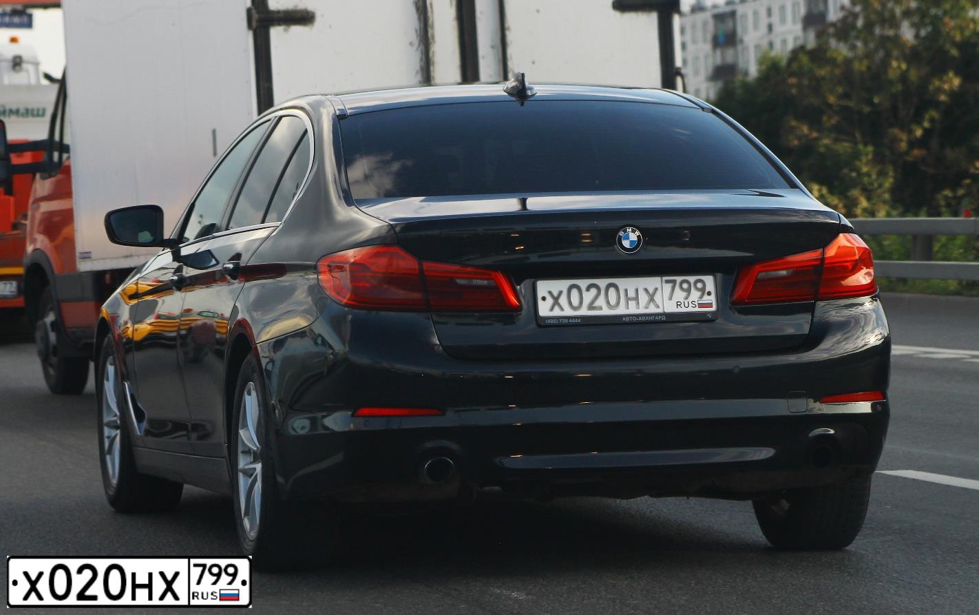 Фото автомобиля BMW 520D, 2017 — госномер У780ЕК716. Цвет: ЧЕРНЫЙ