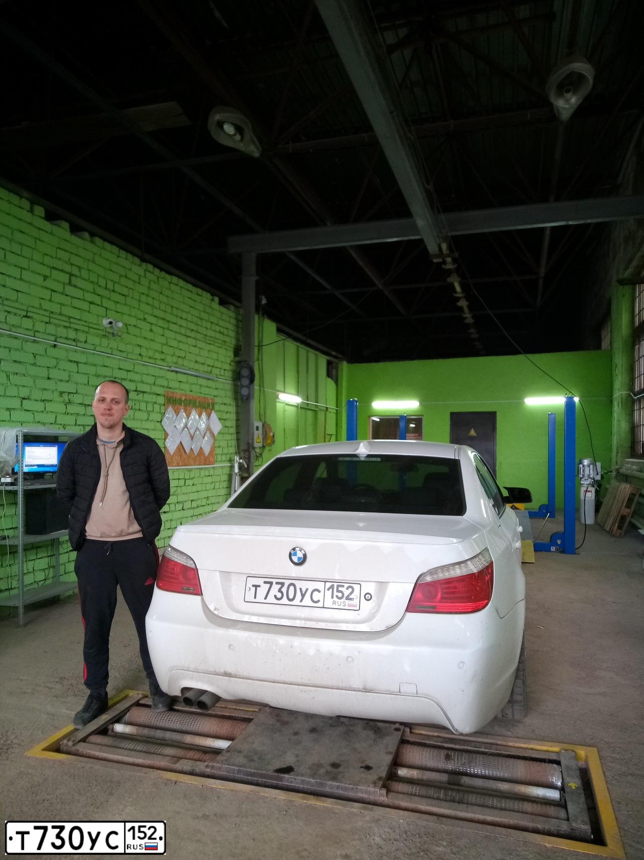 Фото автомобиля BMW SERIE 5, 2009 — госномер С999РВ152. Цвет: Белый