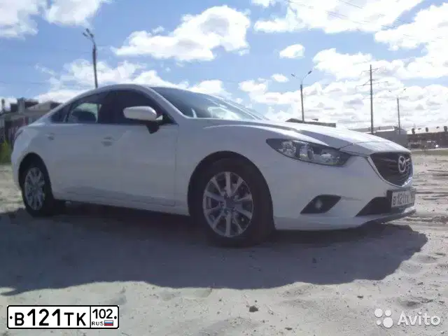 Фото автомобиля MAZDA 6, 2013 — госномер К097ЕУ186. Цвет: Белый