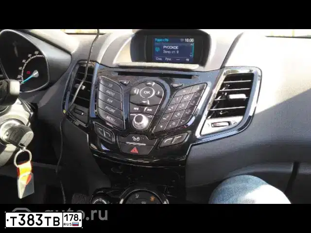 Фото автомобиля FORD FIESTA / ASPIRE, 2015 — госномер Т383ТВ178. Цвет: ЧЕРНЫЙ