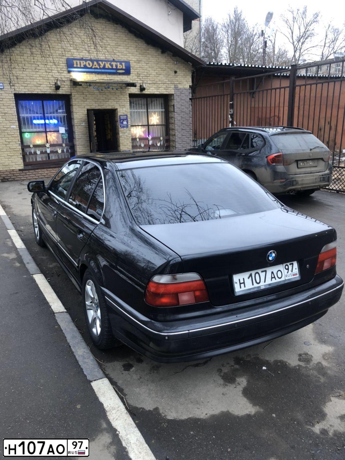 Фото автомобиля BMW 523, 1999 — госномер А683ХН33. Цвет: ЧЕРНЫЙ