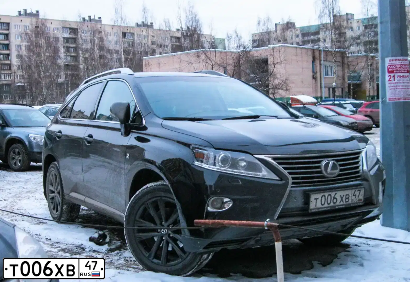 Фото автомобиля LEXUS GX, 2014 — госномер Т006ХВ47. Цвет: ЧЕРНЫЙ