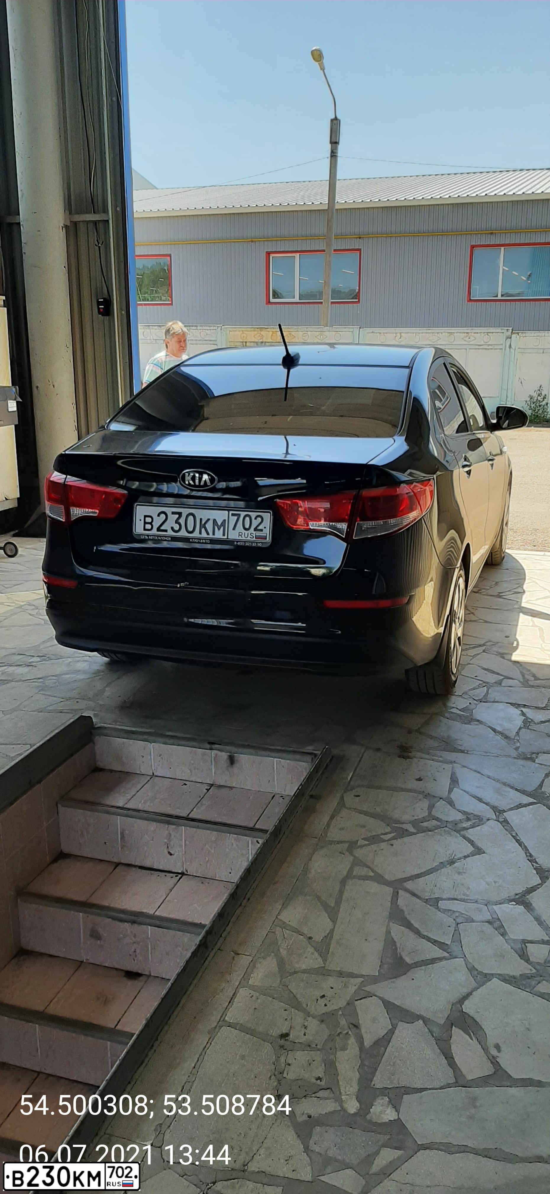 Фото автомобиля КИА РИО, 2017 — госномер А287РТ797. Цвет: ЧЕРНЫЙ