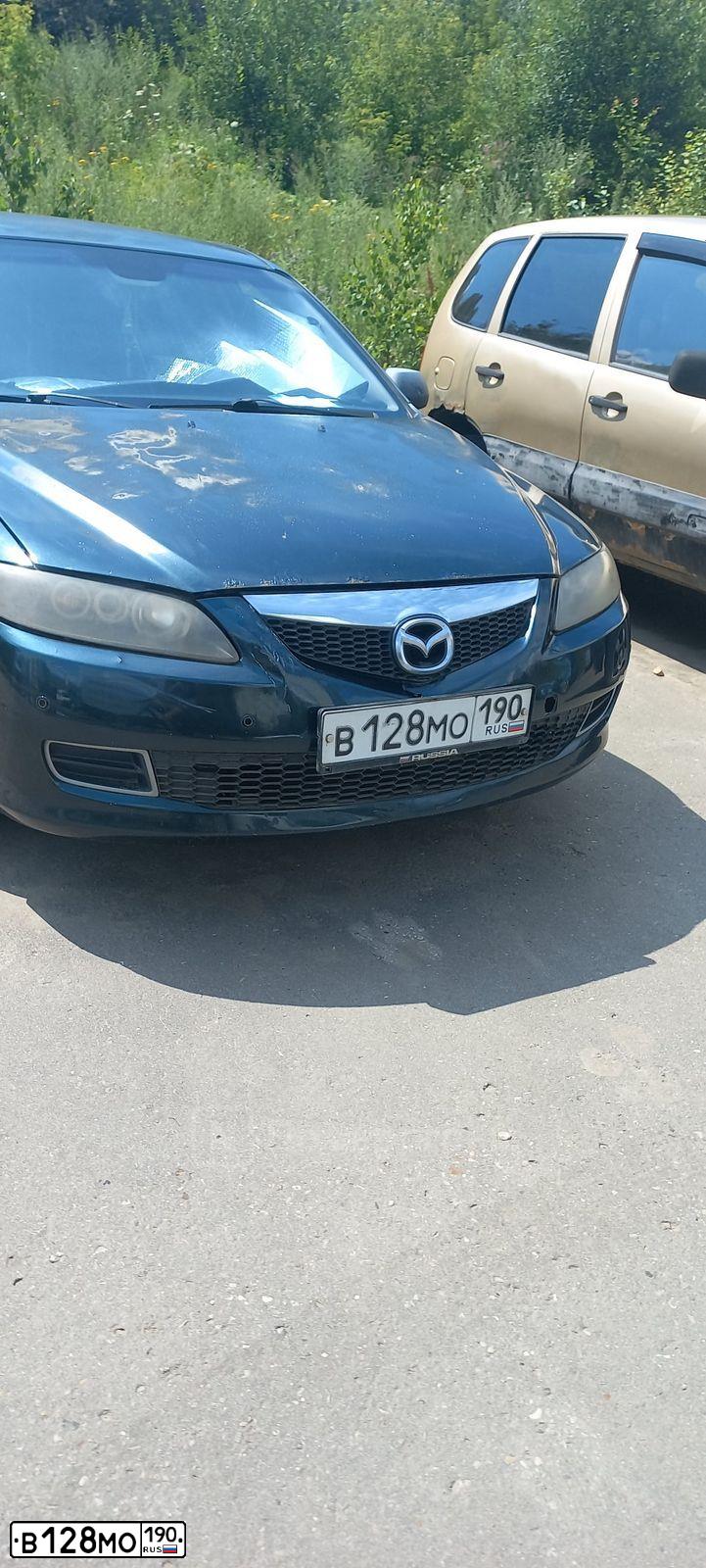 Фото автомобиля MAZDA 6, 2006 — госномер Х191АХ190. Цвет: ЗЕЛЕНЫЙ