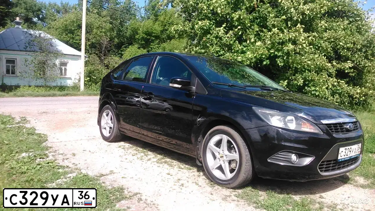 Фото автомобиля FORD FOCUS, 2008 — госномер С329УА36. Цвет: ЧЕРНЫЙ