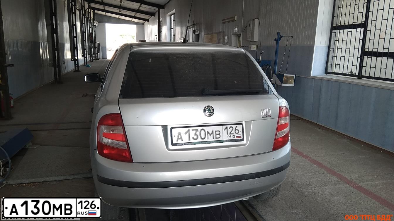 Фото автомобиля SKODA FABIA, 2005 — госномер А130МВ126. Цвет: СЕРЕБРИСТЫЙ