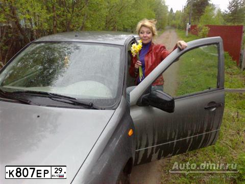 Фото автомобиля LADA 1119 KALINA, 2011 — госномер К807ЕР29. Цвет: ТЕМНО-СЕРЫЙ