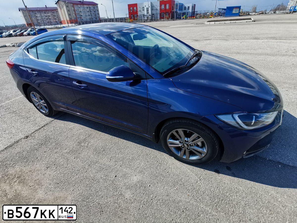 Фото автомобиля HYUNDAI ELANTRA, 2018 — госномер В657КН122