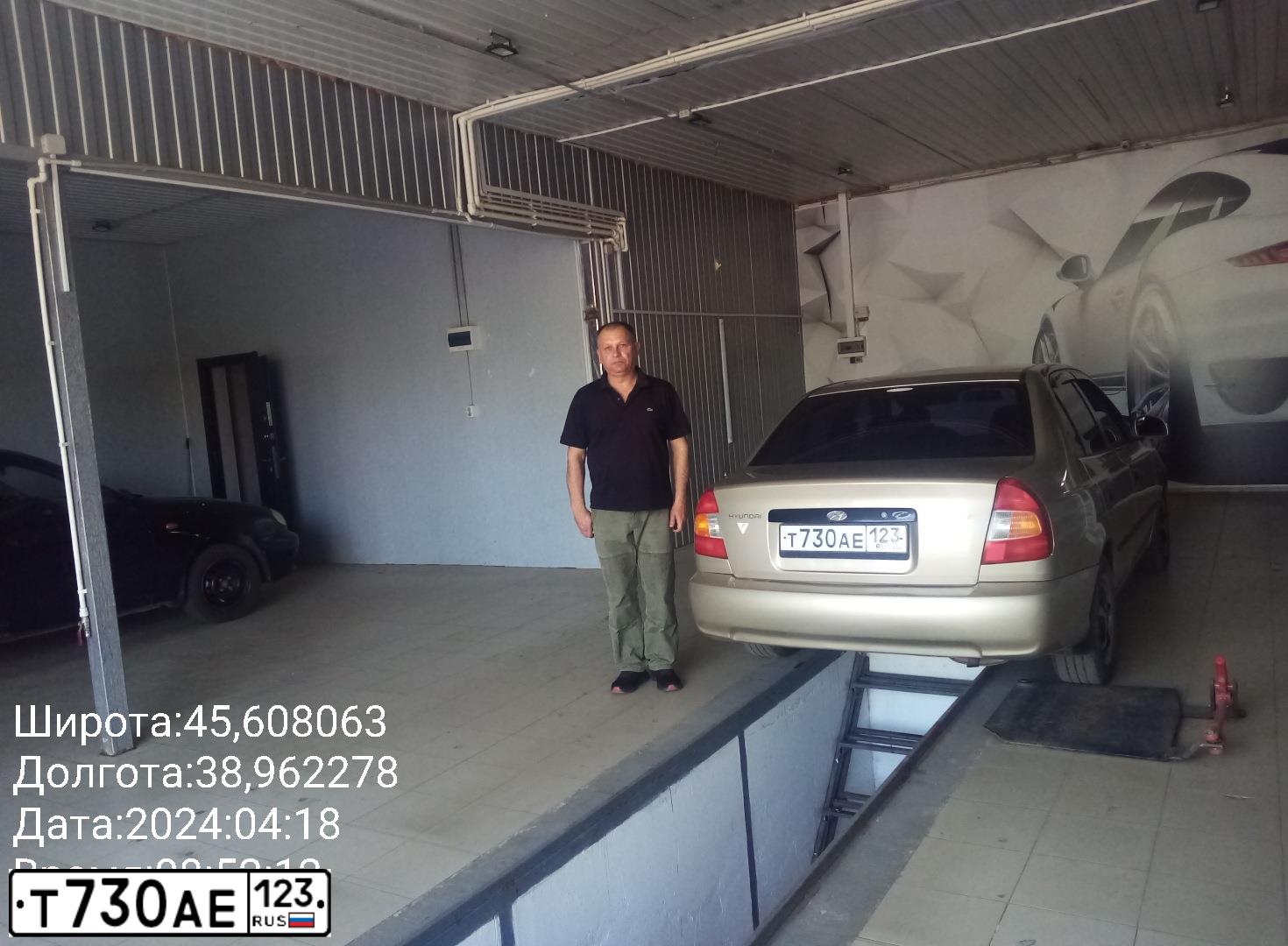 Фото автомобиля TAGAZ ACCENT, 2004 — госномер Т730АЕ123. Цвет: БЕЖЕВЫЙ