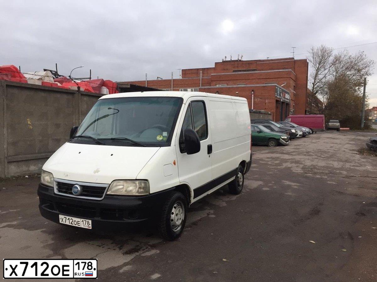 Фото автомобиля FIAT DUCATO, 2004 — госномер В082НТ147. Цвет: Белый