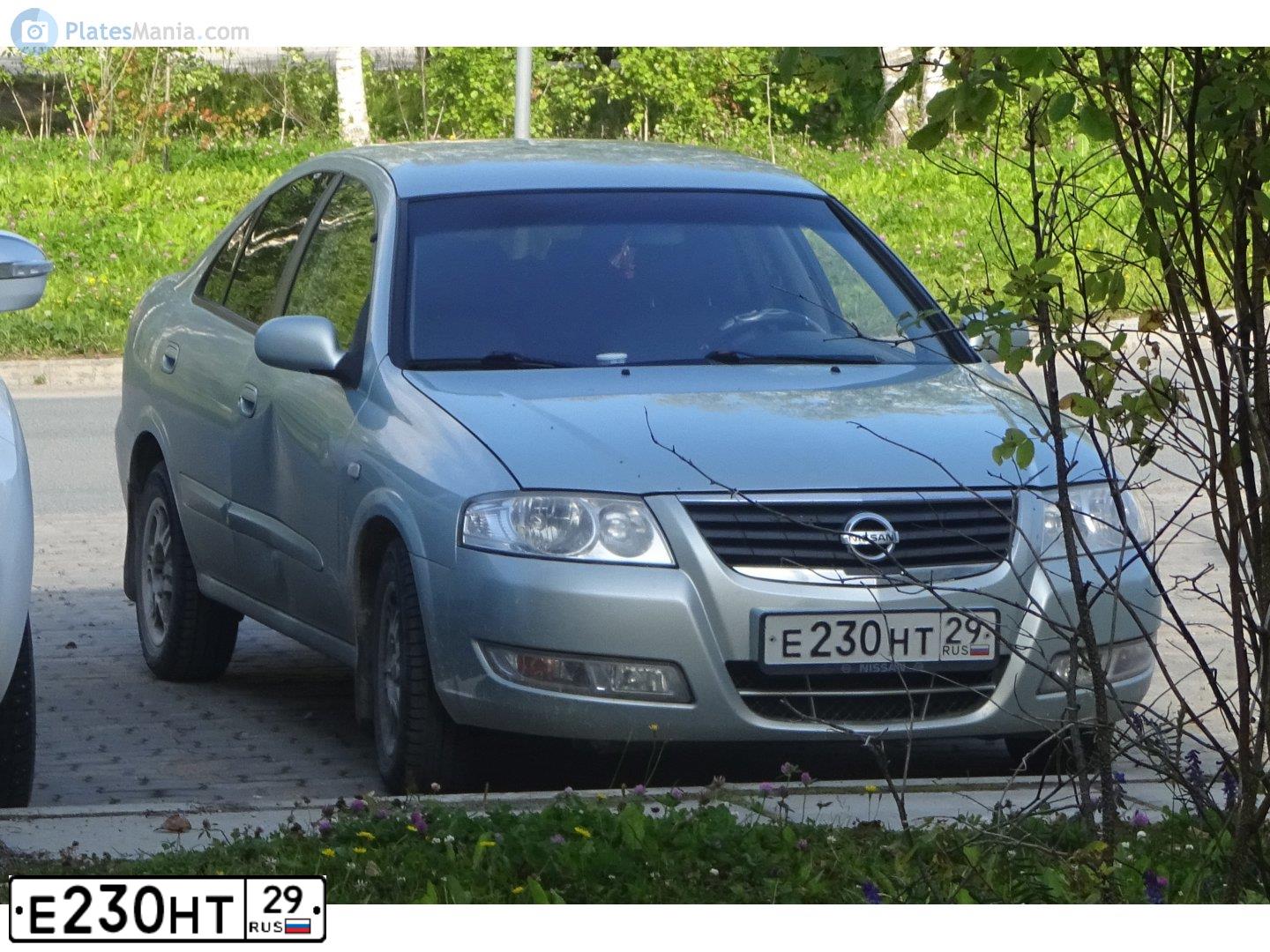 Фото автомобиля NISSAN ALMERA, 2006 — госномер Е230НТ29