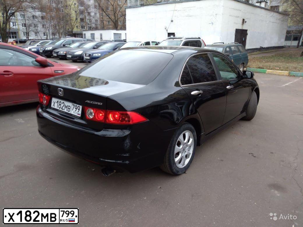 Фото автомобиля HONDA ACCORD, 2006 — госномер К005МС163. Цвет: ЧЕРНЫЙ