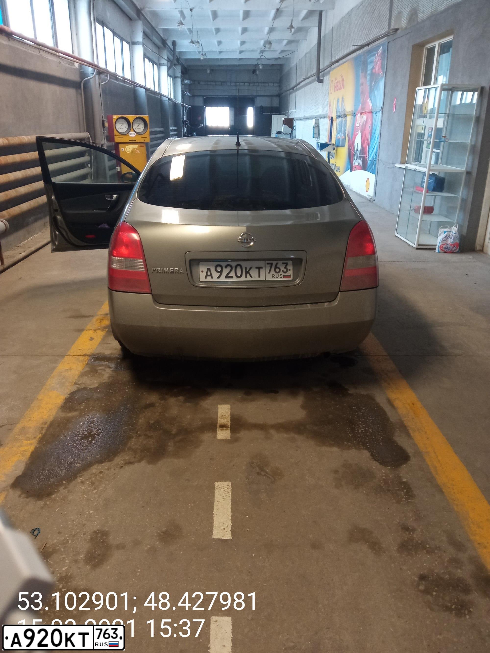 Фото автомобиля NISSAN PRIMERA, 2005 — госномер А920КТ763. Цвет: ЗЕЛЕНЫЙ
