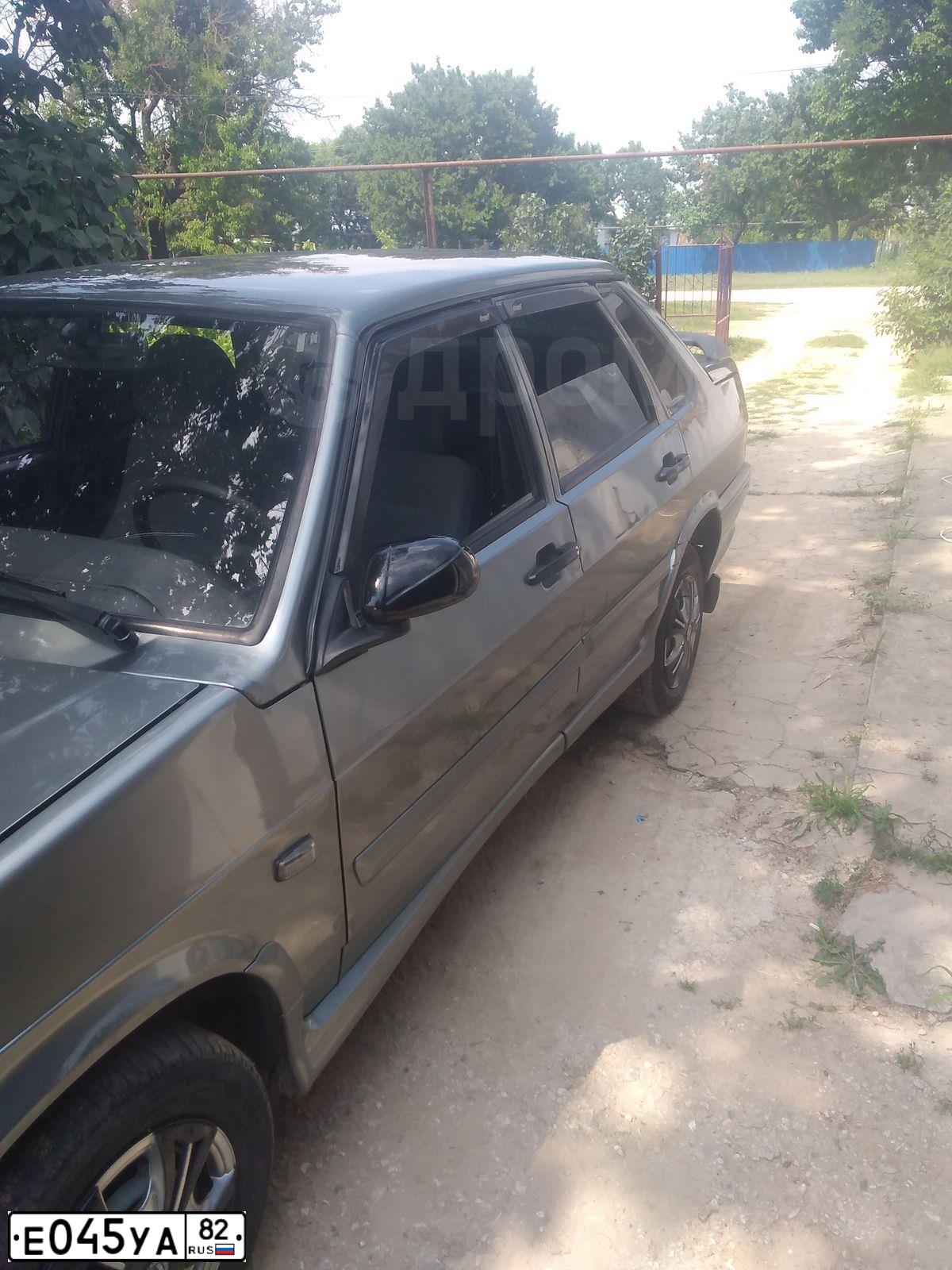 Фото автомобиля LADA 2115 SAMARA, 2008 — госномер Е045УА82. Цвет: СРЕДНИЙ СЕРО-ЗЕЛЕНЫЙ МЕТ