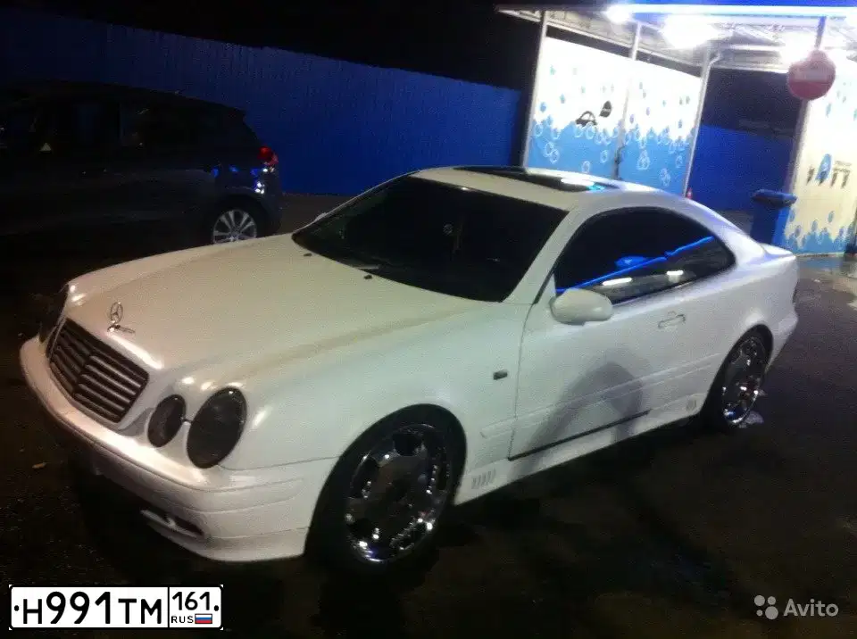 Фото автомобиля MERCEDES CLK-KLASSE, 1998 — госномер А120УК92. Цвет: БЕЛЫЙ