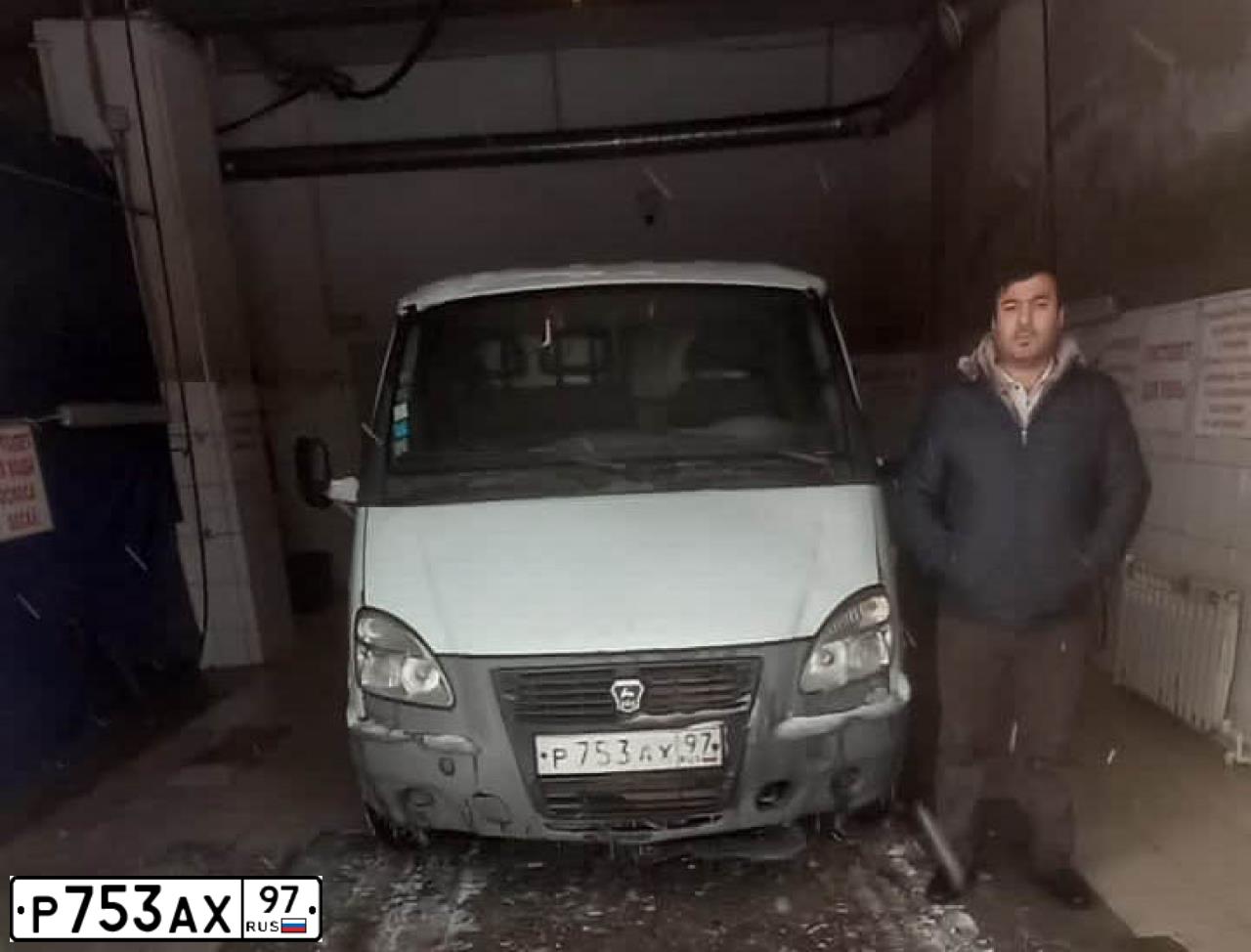 Фото автомобиля GAZ 3302 EL, 2003 — госномер Р753АХ97. Цвет: Белый