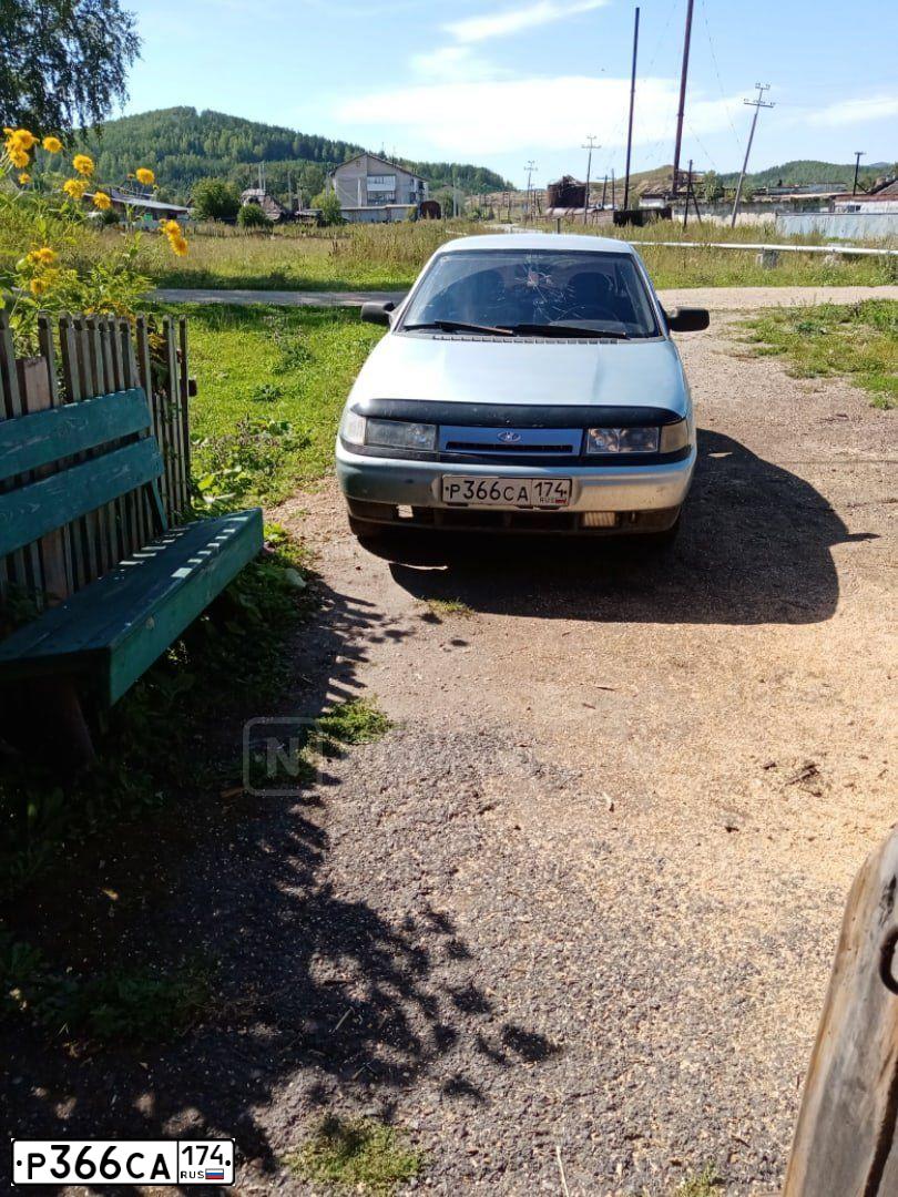 Фото автомобиля LADA 2110, 2002 — госномер Р366СА174. Цвет: СЕРЕБРИСТО-ГОЛУБОЙ